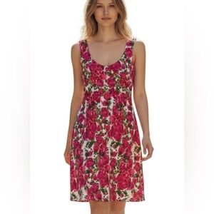 Gilmour, Vancouver Boutique dress, crossover lined bodice, floral, size S 🇨🇦